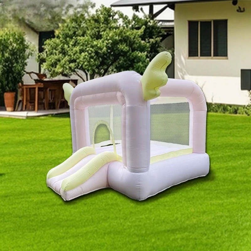 

Надувной детский батут-комбо с горкой для малышей, прочный и долговечный, для вечеринок на заднем дворе