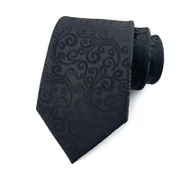 31 Colors Luxury 8CM Mens Necktie Black Color Stripes Floral Plaid Solid Ties For Man Neck Tie For Business Wedding Party 5
