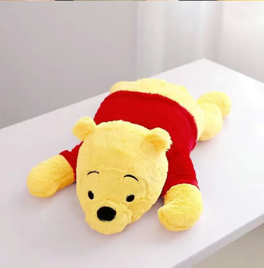 Flauschige große Plüschtiere 55cm Winnie Puuh Kissen Riesiger Plüschbär Niedliche Zimmerdekoration Kuschelkissen für Dekoration Ostergeschenk – Detail 6
