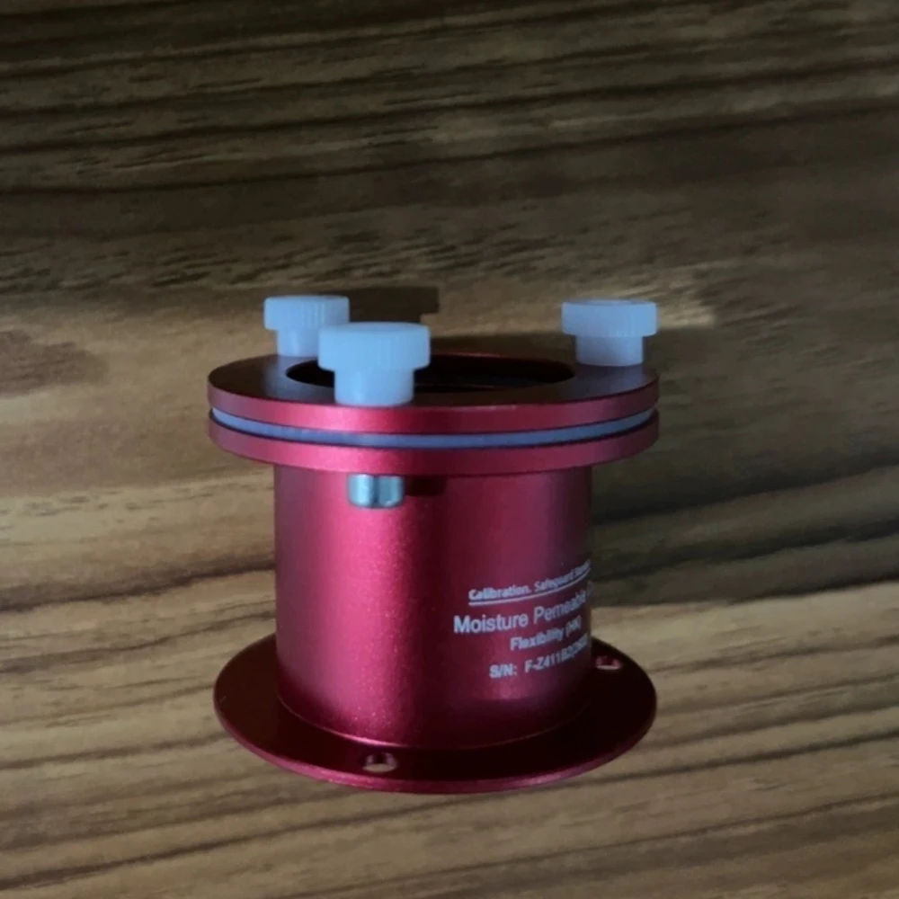 Water Vapor Transmission Rate Cup WVTR Moisture Permeability Cup Space Aluminum Standard Cylinder Single Nut Red F-Z411B2