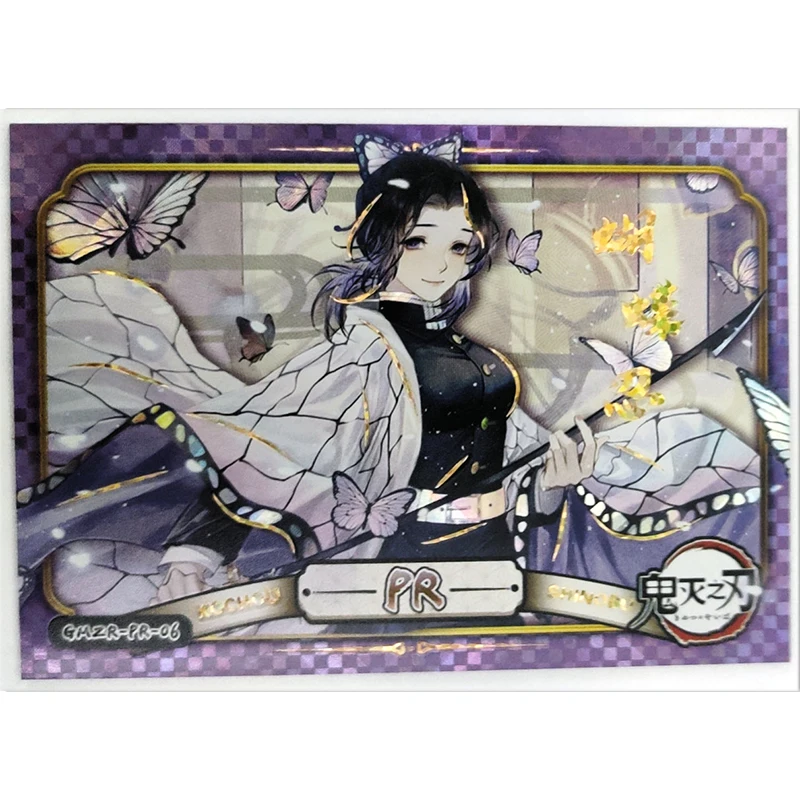 NEW Demon Slayer EX PR card Kamado Nezuko Kochou Shinobu Hashibira Inosuke Shinazugawa Sanemi collection regalo di natale di compleanno