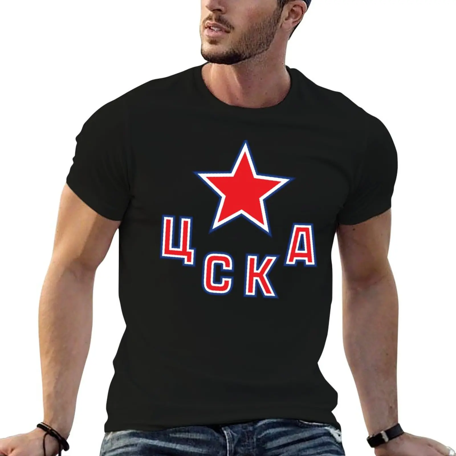

HC CSKA Moscow T-Shirt cotton t shirt man man t shirt designer t shirt man cotton T-shirt