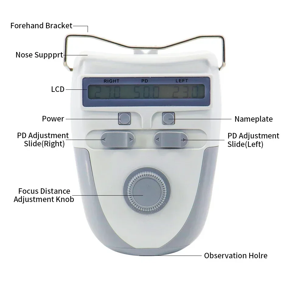 China Advanced Ophthalmic LY-9G New Version Pd Meter Distance   Digital Pupilometer  Ld Vd 3 In 1 Full Function Optometry Test