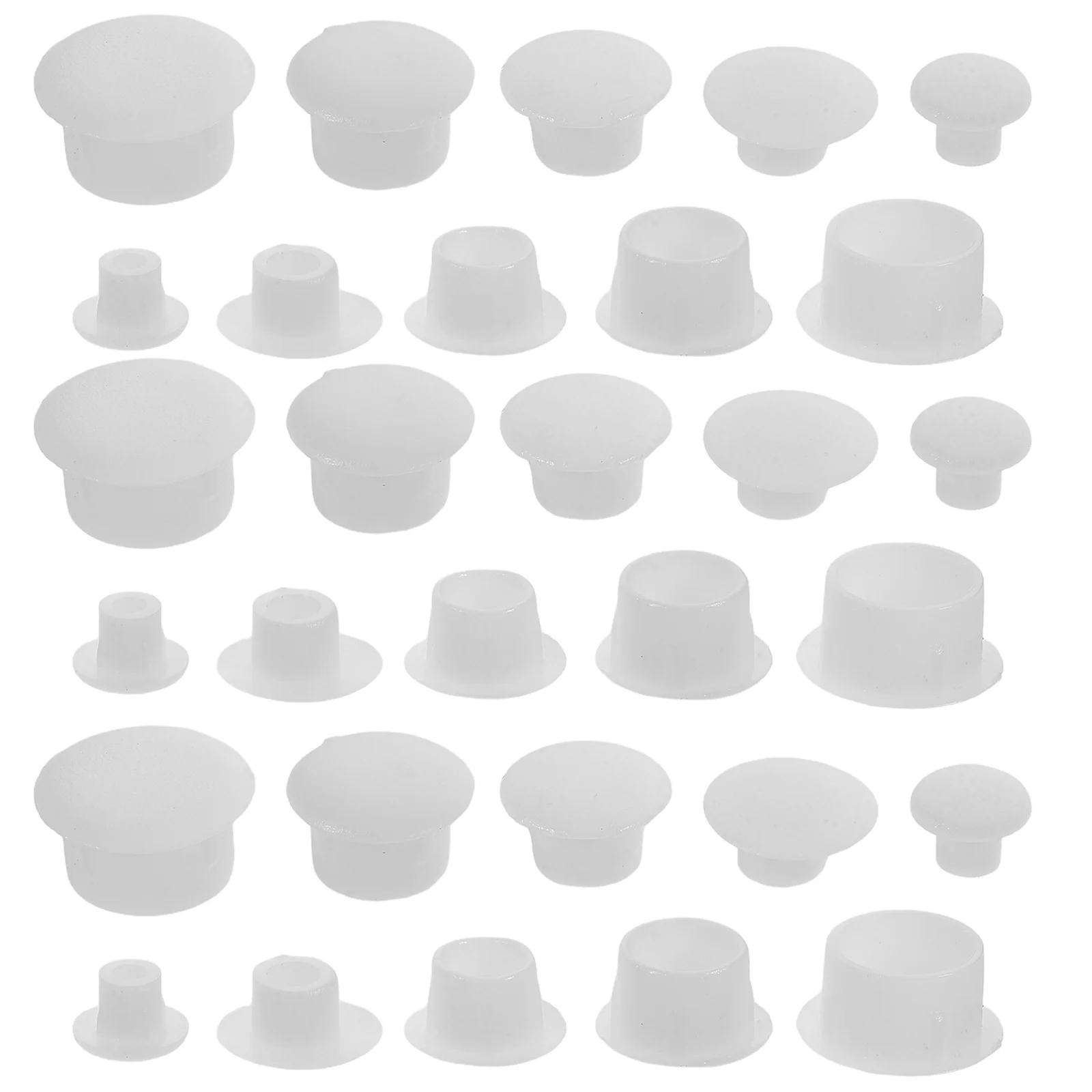 

150Pcs Plastic Screw Hole Plugs Round Caps for Furniture Cabinet Chair Table Hole Covers Plastic Plugs Kit Screw Covers Caps