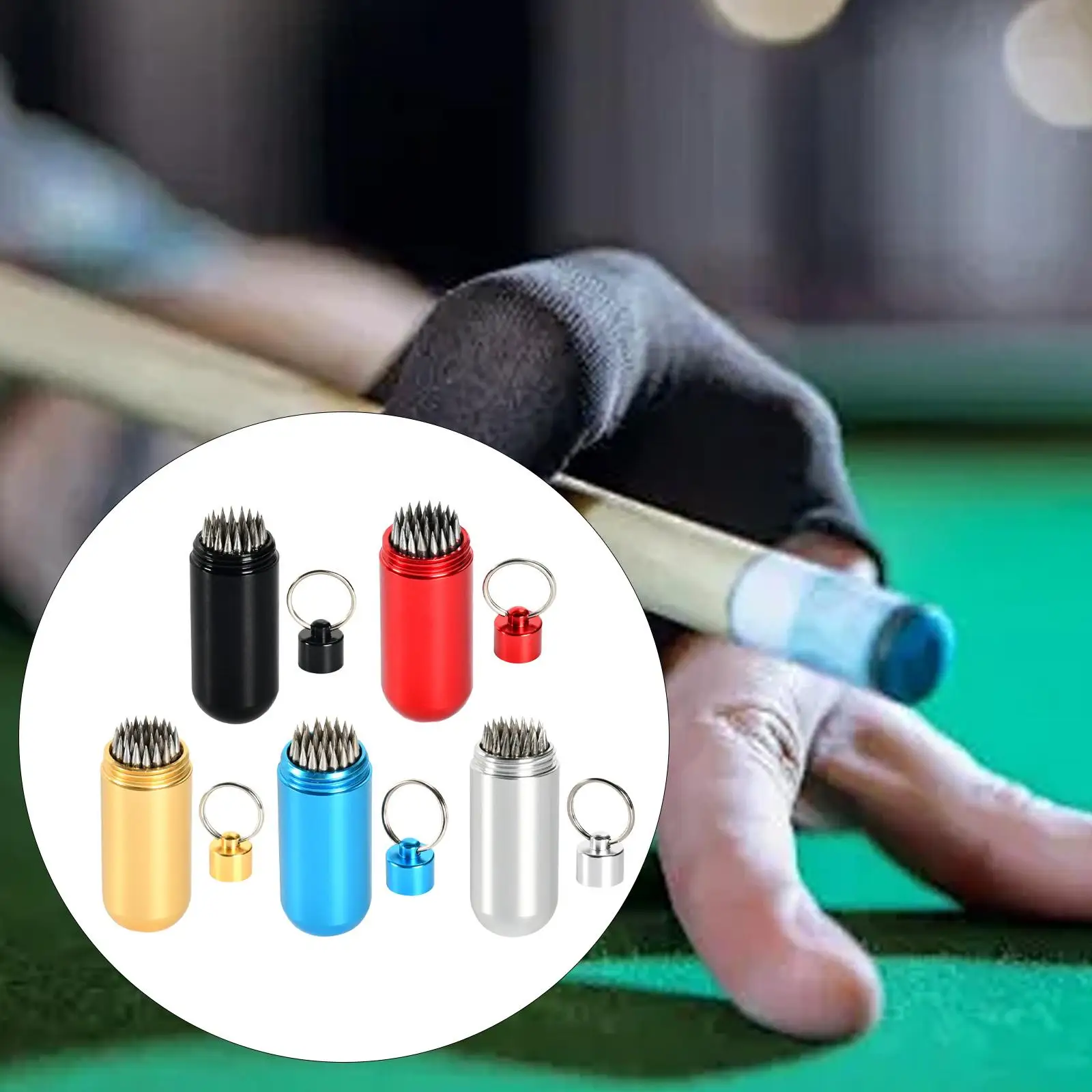 

Pool Cue Tip Repair Tool Snooker Cue Tip Shape Sturdy Aluminum Lightweight Maintenance Shaping Tool Billiard Repair Supplies