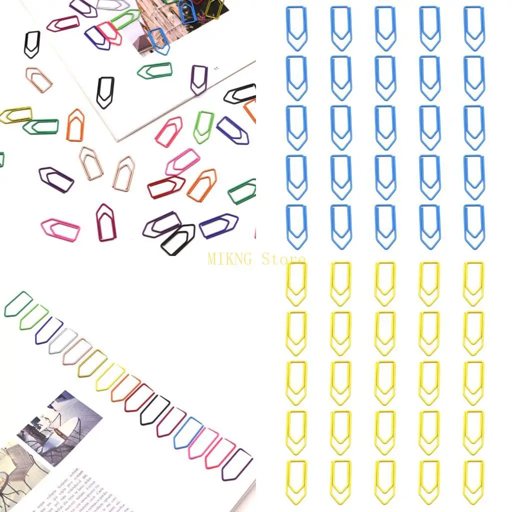 25 Pack Color Crayon Design Metal Clips for School Office File Management and Artistic Projects File Sorting Tools best sale