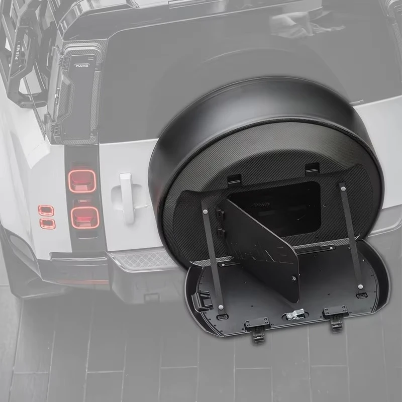 New Design Multi Functional Tyre Covers With Desktop Storage Box 2 In 1 Spare Tire Cover For Land Rover Defender Accessories