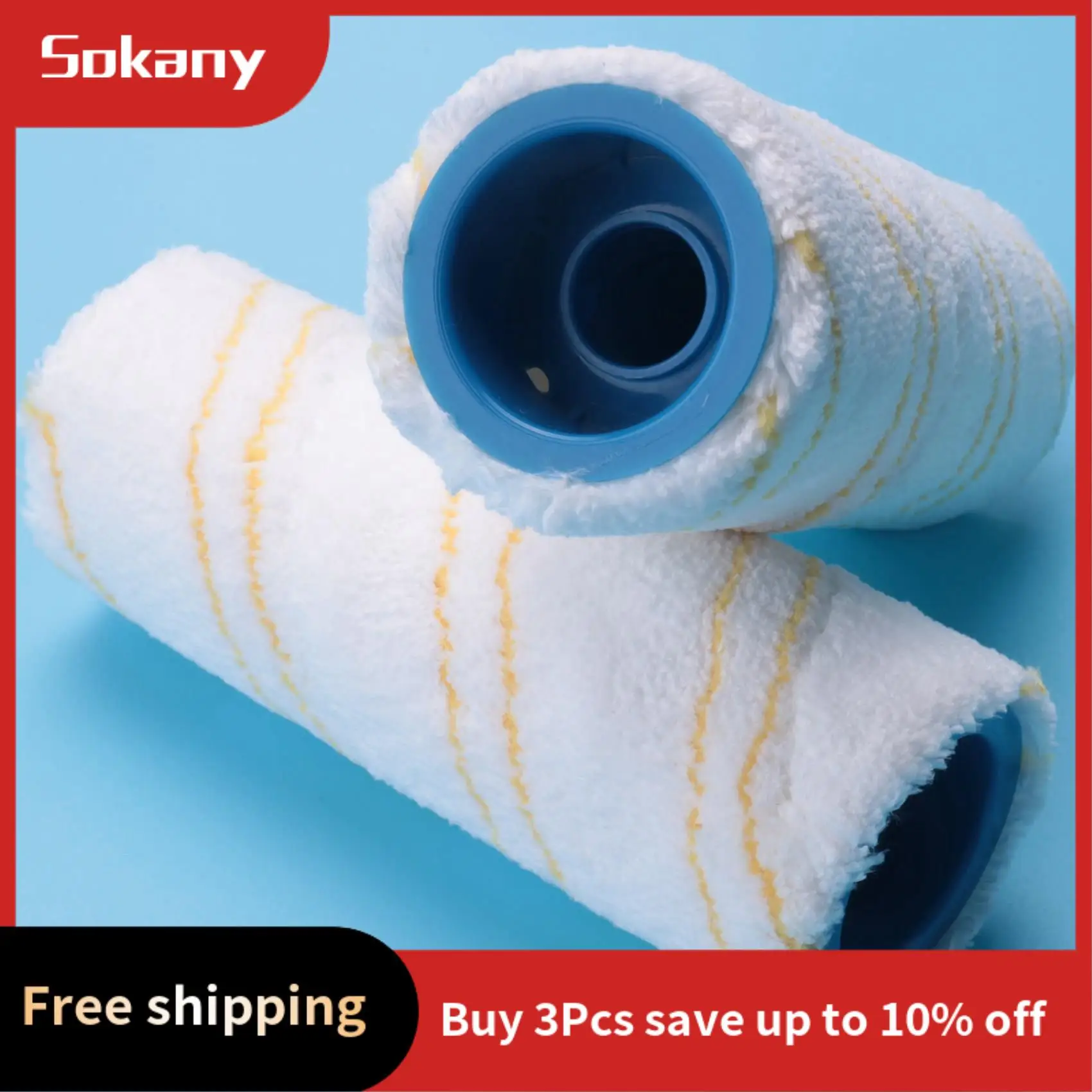 

A68M-8 Pieces Set Of Rollers For Karcher FC5 FC7 FC3 FC3D Electric Floor Cleaner Replacement Rollers 2.055-006.0 Yellow