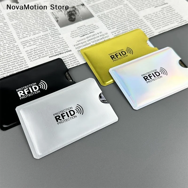 [NM]RFID Card Sleeves Anti Scan Anti Magnetic Aluminum Foil Portable Credit Card Protector[NM]