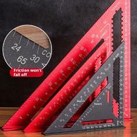 7/12 Inch Triangle Ruler Measurement Tool Aluminium Alloy Multi-function For Carpenter High-precision Angle Woodworking Tools