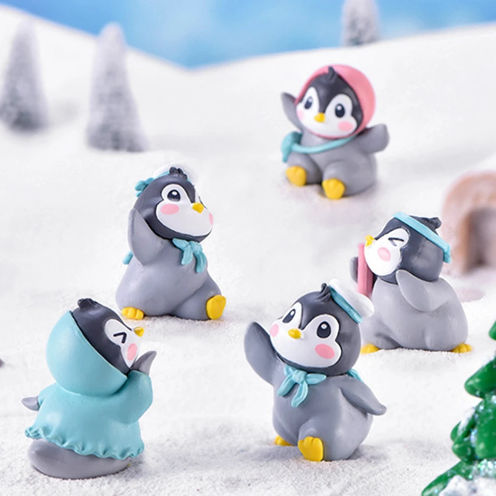 Fun Random Figure Crafts Little Penguin Figurine Ornaments Decoration Crafts Miniatures