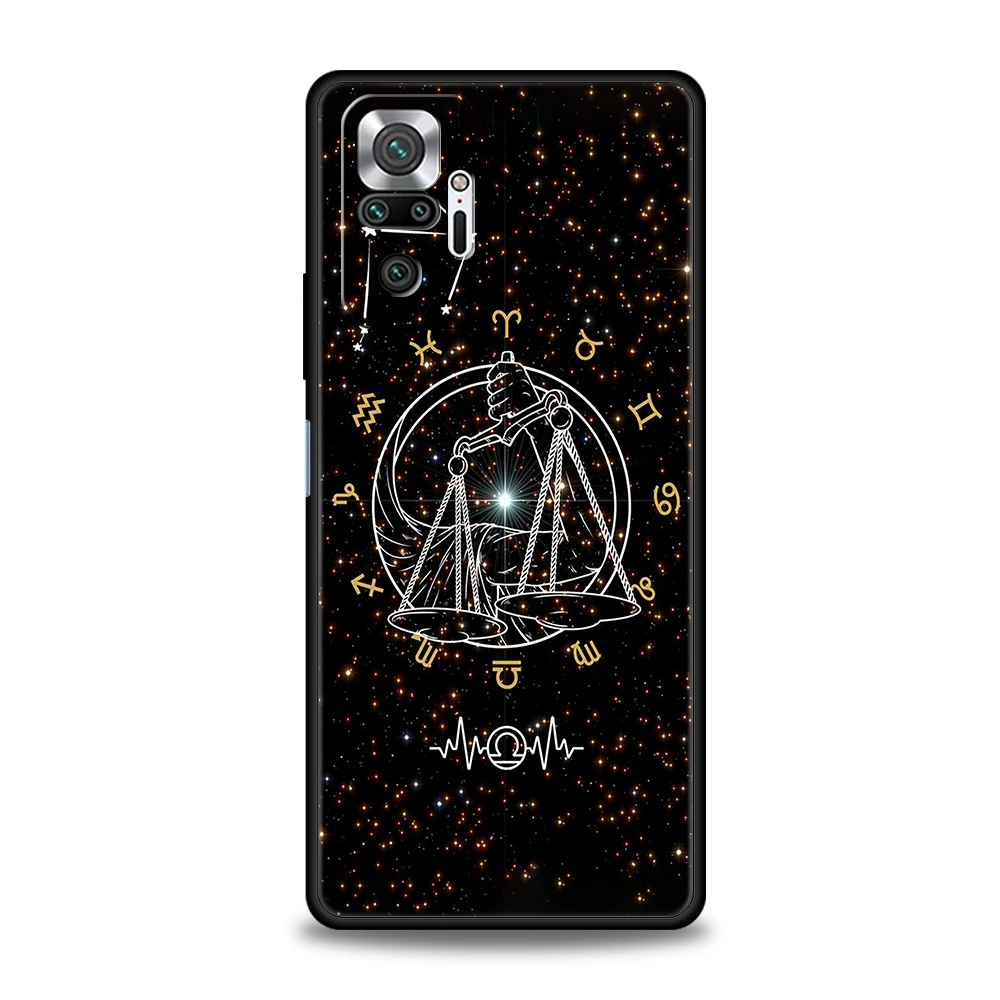 Zodiac Phone Case for Xiaomi Redmi NOTE 12 Pro K40 K50 Gaming 8A 9T 9A 9C Note 8 8T 9 9S 10 11 Pro Plus Soft Shell Coque Capas