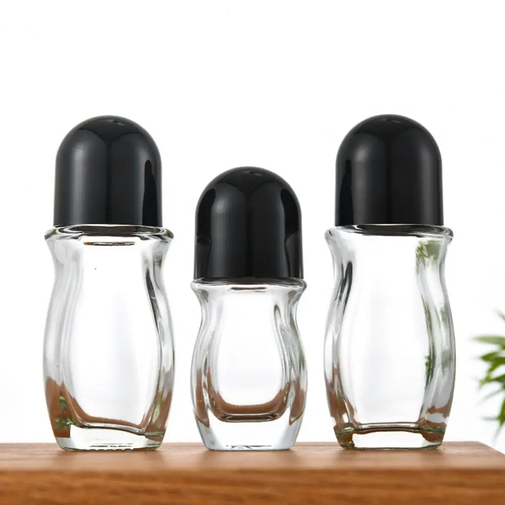 Thick Glass Roller Bottle Empty Essential Oil Roll On Bottles Leak Proof Massage Roller Ball Refillable Bottle Container