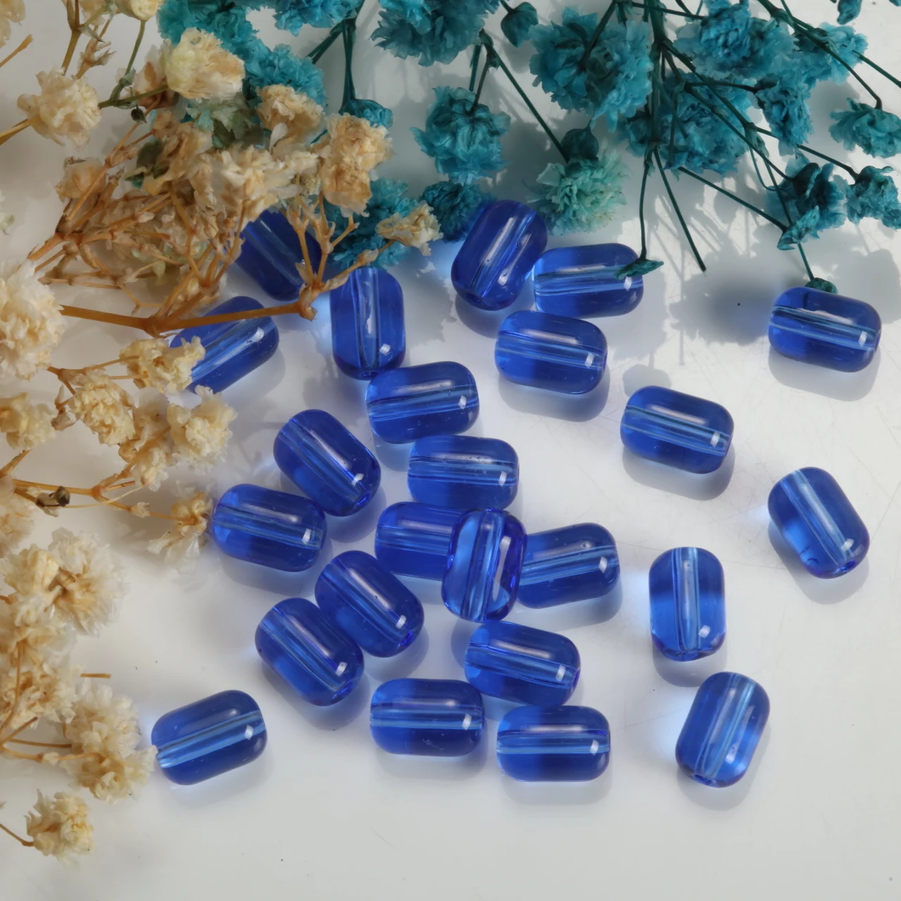 Glass Cylinder Beads DIY Jewelry Making Supplies 6x9mm Loose Spacer Beads for Bracelet Necklace Multiple Colors Available