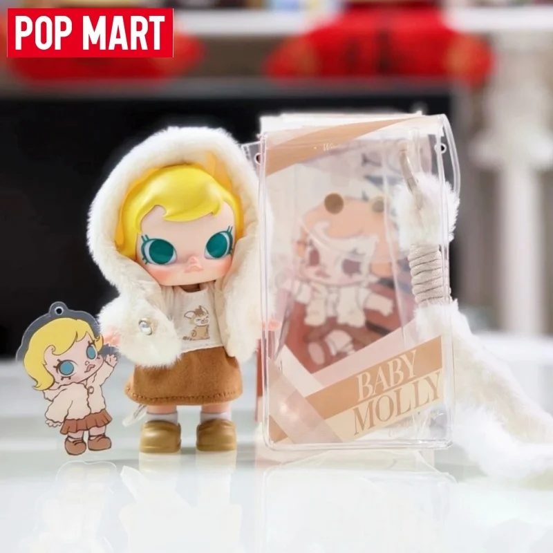 

POPMART Baby Molly Winter Fit Check Series Blind Box Official Kawaii Plush Doll Keychain Toy Desktop Ornament Girl Birthday Gift
