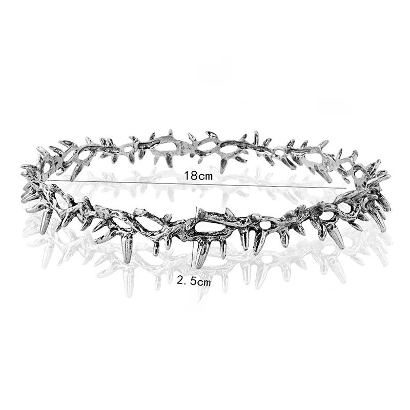 Krone der Dornen Party Haarschmuck Antike Silberschmuck Kronen für Frauen Kopfband Braut Mädchen Tiaras Hochzeit Braut Abschlussball