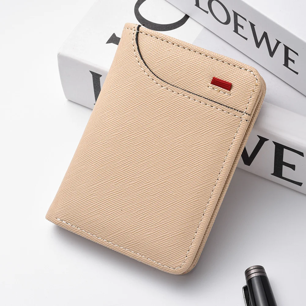 1pc Herren Minimalismus Pu Leder Kreditkarten geldbörse, Herrenmode weichen dünnen ID-Karten halter, schlanke kleine Karten etuis Inhaber – Detail 16
