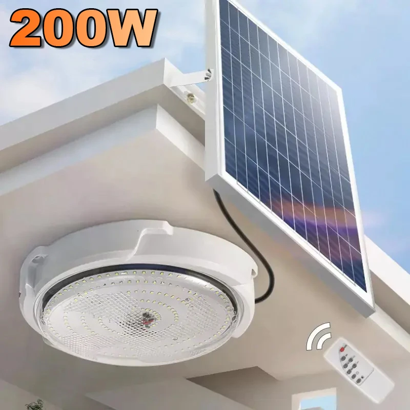 

Smart Indoor Solar Ceiling Light IP65 Outdoor Garden Pandent Light Solar-Power Lamp With Line Corridor Light for Garden Decor