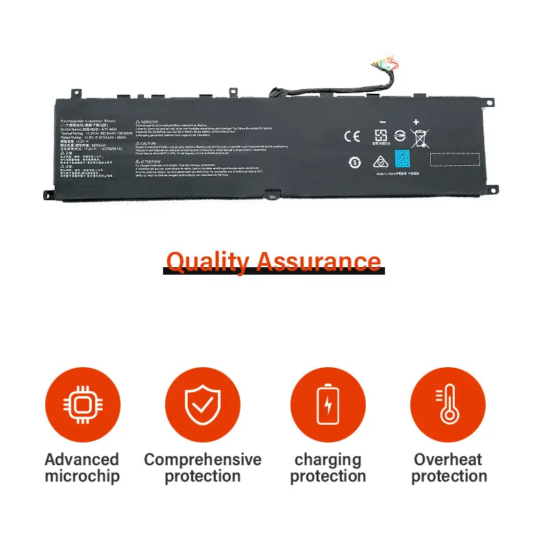 BTY-M6M Laptop Battery For MSI GE66 GE76 Raider 10SF,GS66 10SE,GP76,66GP,WE76 11UM,WS66 10Ge,MS-16V1,Creator 15 A10SD