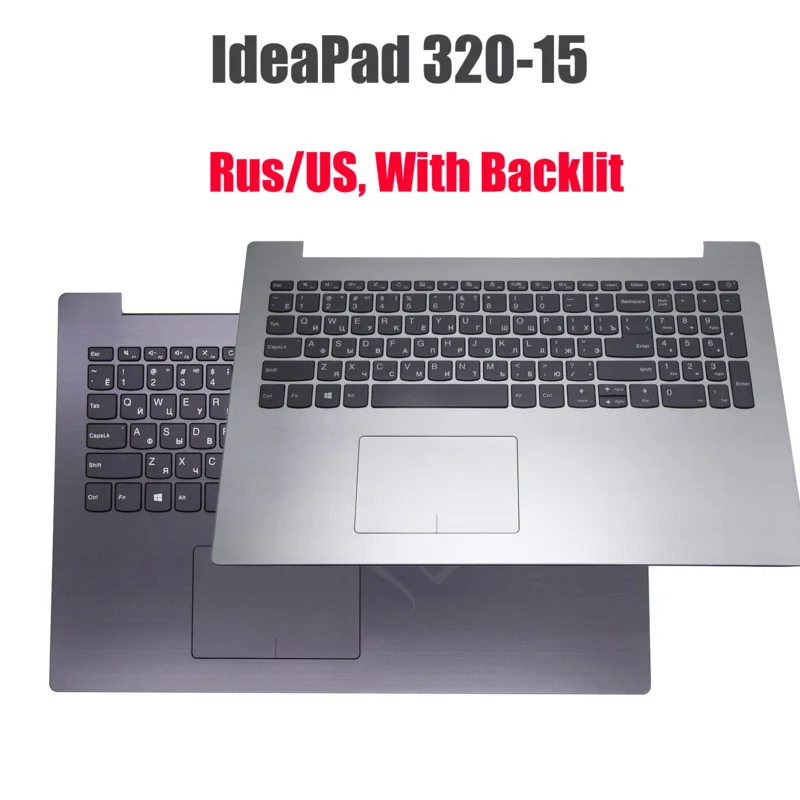 

Rus US Topcase Keyboard for Lenovo IdeaPad 320-15IKB 320-15IAP 320-15AST 330-15IKB 330-15IGM Palmrest & Touchpad