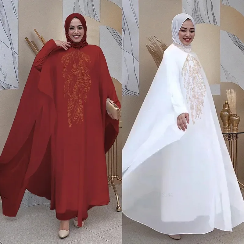 

African Dresses For Women Elegant Wedding Muslim Fashion Abayas Dashiki Robe Kaftan Long Maxi Dress Turkish Africa 2025 New