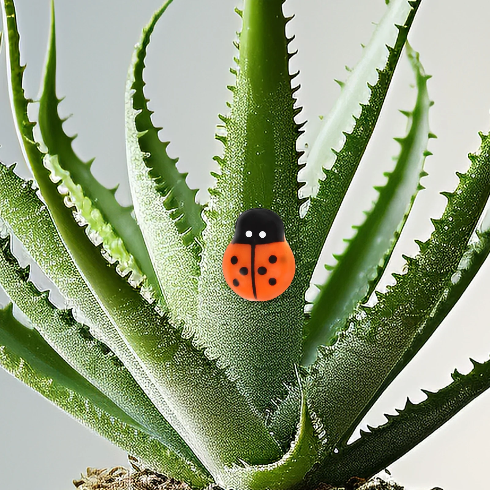 

80Pcs Mini Ladybugs Garden Decor Miniature Ladybug Statues for Crafts DIY Home Decoration Yard Embellishment Tiny Ladybugs