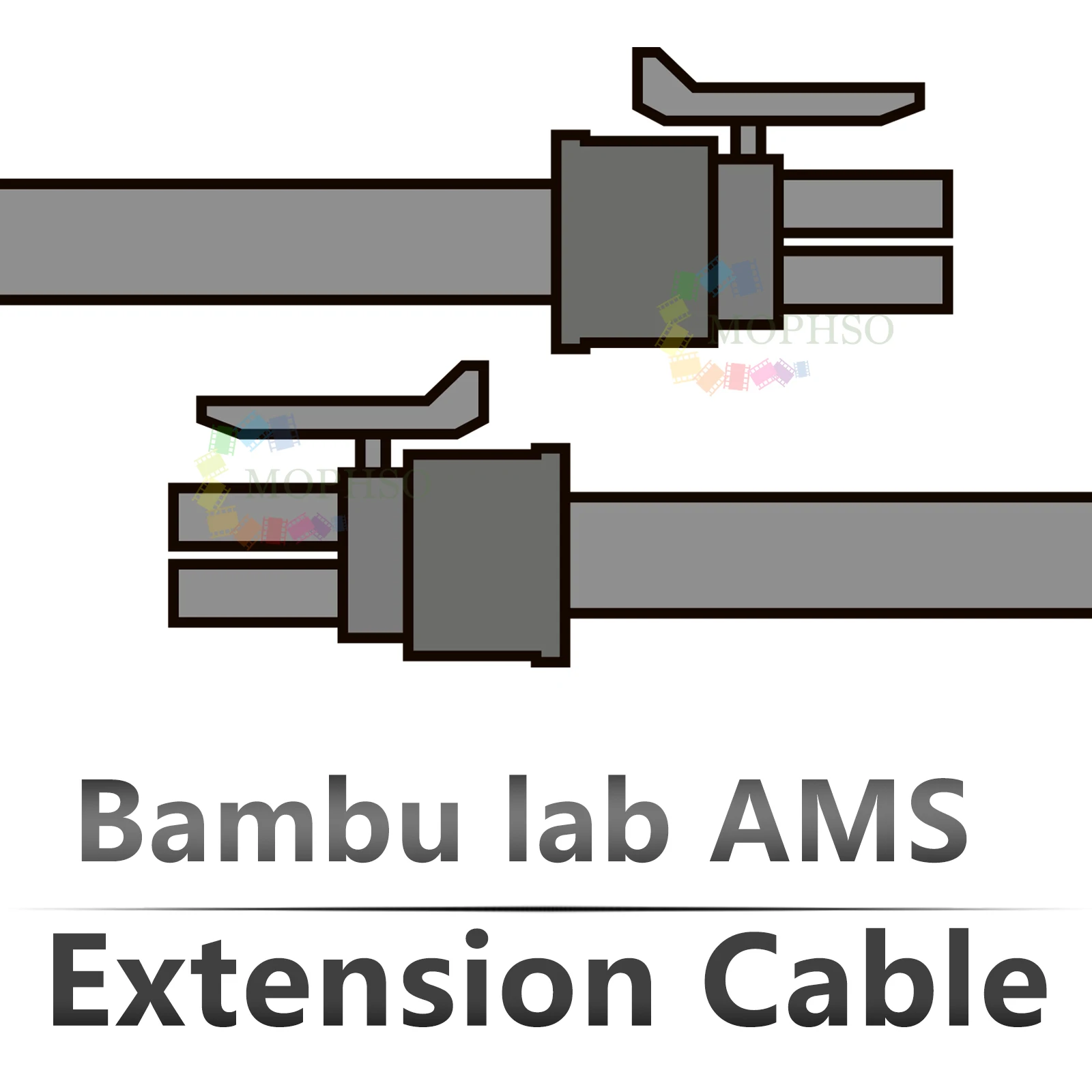 1.5/2Meter For Bambu lab X1 P1 6pin Data Cable AMS HUB Connection AMS 1.5/2 meters For Bambu Lab X1/P1 Series 3D printers Parts