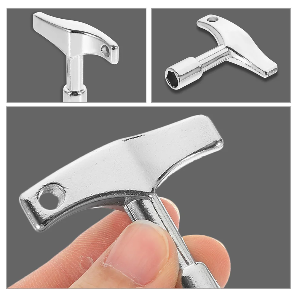 

4 Pcs Drum Key Adjustment Tool Keychain Tools Keys Accessories Zinc Alloy Tuner Knurled Wrench