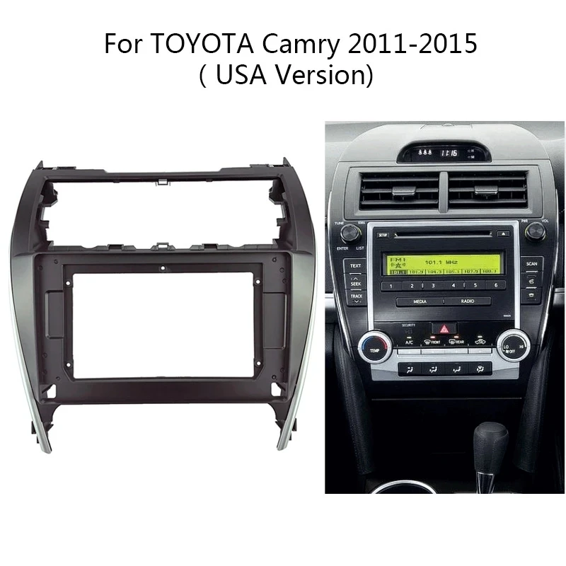 

Car DVD Frame Audio Fitting Adaptor Dash Trim Kits For Toyota Camry Solara USA 2009-2014 Double Din Radio Player fascias