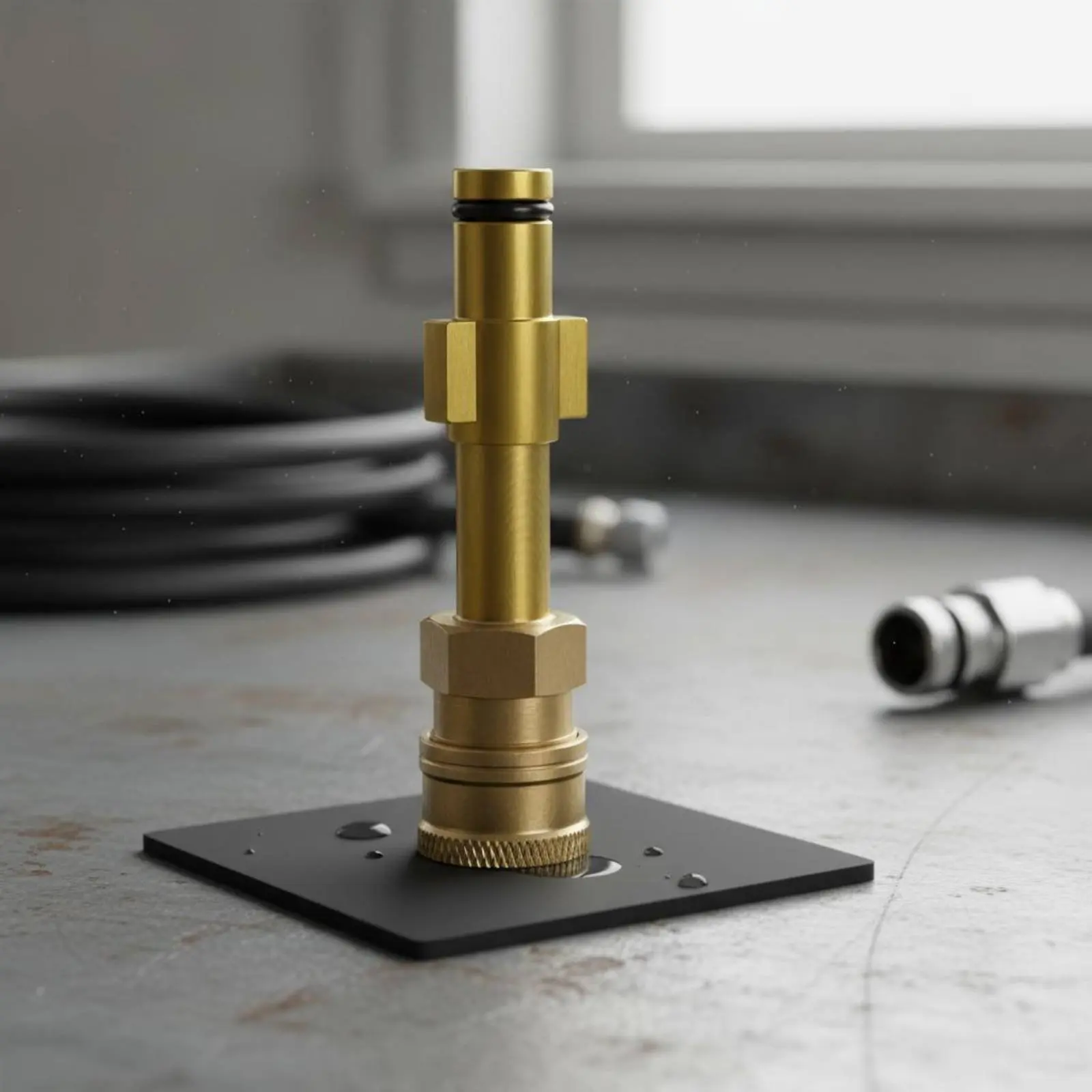 1/4 Inch Quick Connect Adapter Sturdy Duty Pressure Washer Adapter Brass Hose Fitting Long-Lasting Construction for Car Owners