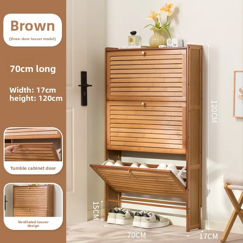 

Устойчивый ультратонкий шкаф для обуви 17 см, домашний, с откидной дверцей, маленький шкаф для обуви.