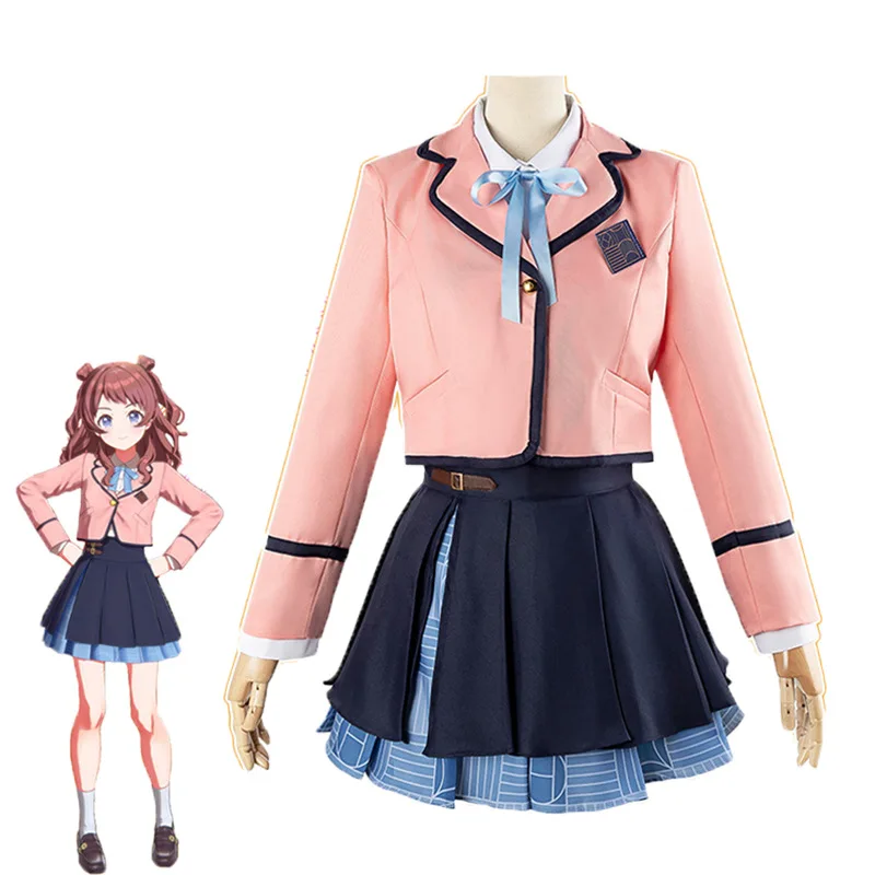 

Игровой костюм Саки ханами для косплея IDOLM Sumika Shiun JK Униформа Ume Hanami Rinami Himesaki Misuzu Hataya школьная Униформа тестер