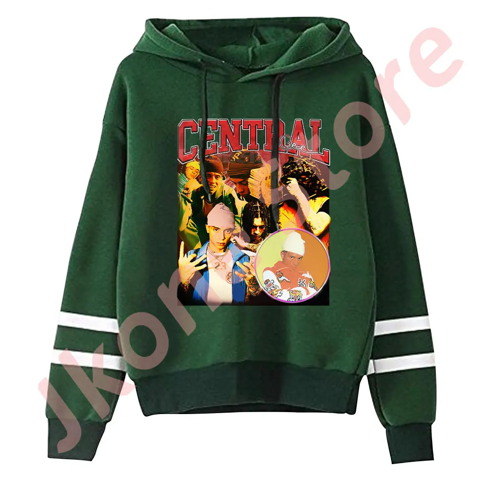 Sudadera con capucha para hombre y mujer, jersey con estampado de foto Central Cee, sin bolsillos, con mangas paralelas y Logo, ropa de calle de invierno