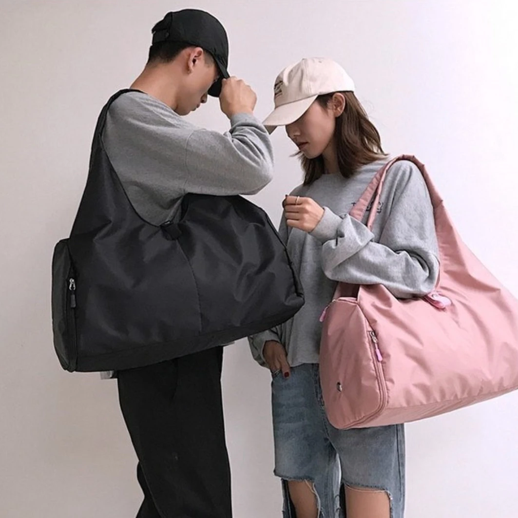 Спортивная сумка для йоги, однотонная, с разделением для сухой и влажной воды, износостойкая, водонепроницаемая, большая вместительная сумка для хранения через плечо для йоги