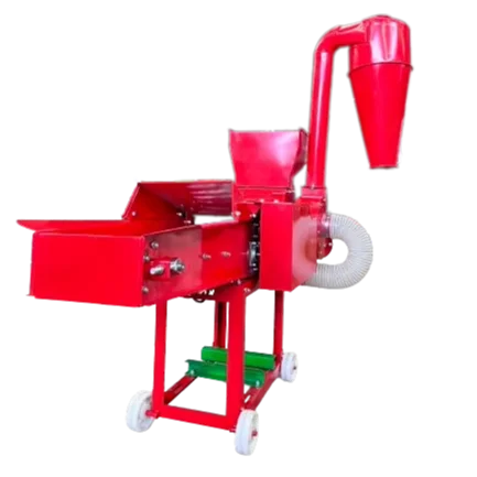 New Cyclone Return Air Chaff Cutter with Motor High Capacity Feed Chopping Alloy Steel 220V High-Accuracy for Livestock Farm