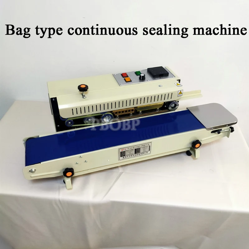 PBOBP High Quality 220V Continuous Automatic Plastic Bag Sealing Machine Aluminum Foil Package Machine