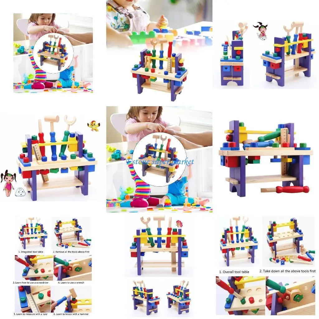 090B ferramentas montagem infantil brinquedo para w / Hammer Education Playset festa infantil pré