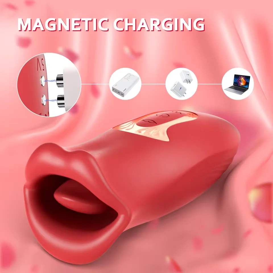 Powerful Women Tongue Licking Vibrator for Women G-Spot Clitoris Vagin Stimulator Massager Oral Nipples Clit Vibrating for Adult