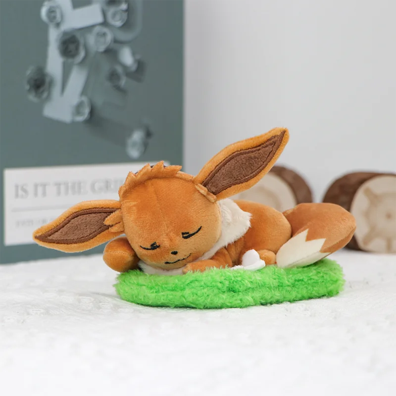 Original Potdemiel Piplup Gengar Schlüsselanhänger Plüschtiere Clefairy Slowpoke Jigglypuff Eevee Mimikyu Rowlet Anhänger Plüschpuppen – Detail 8