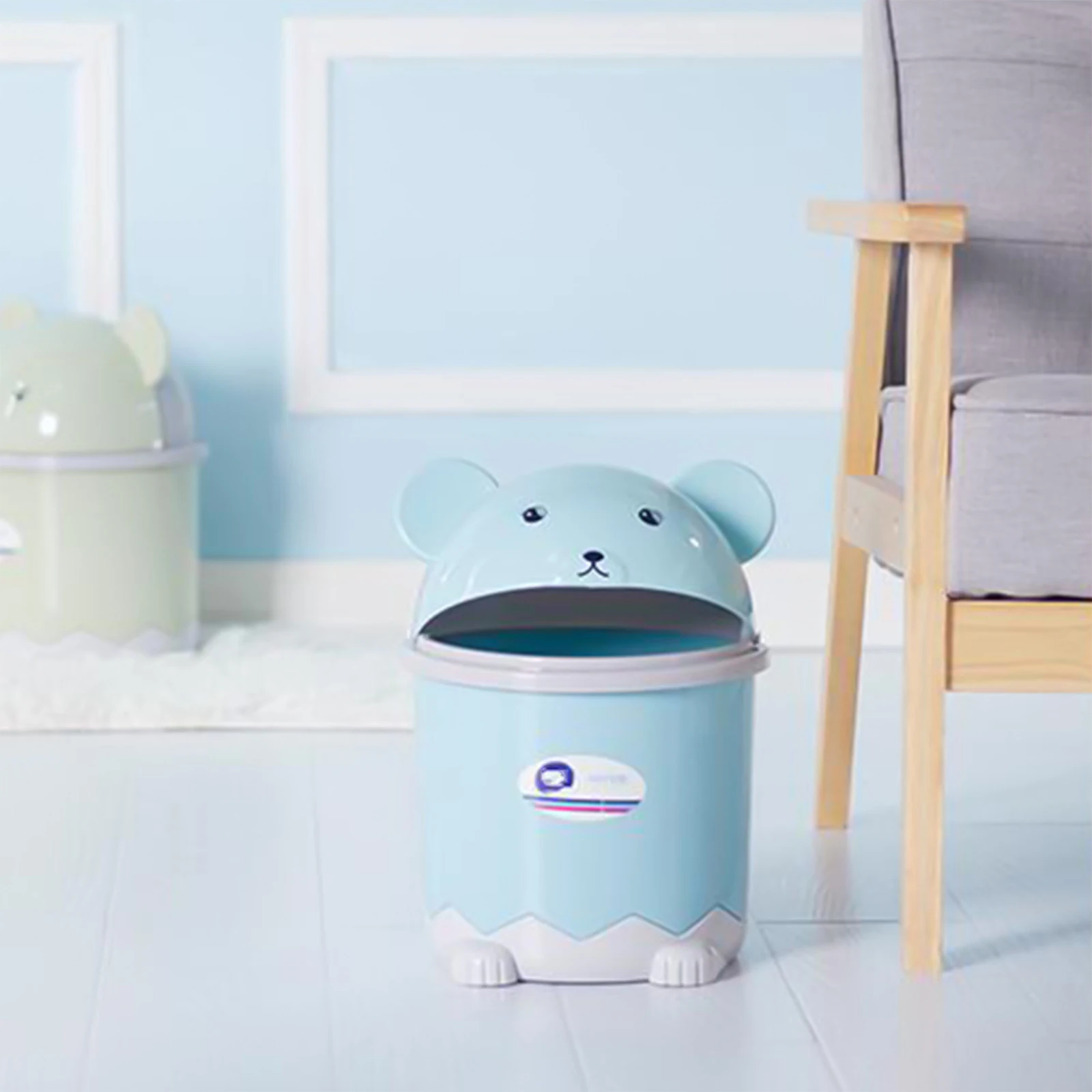 

Stylish Cartoon Animal Trash Bin High-Quality PP Material Convenient Desktop Waste Container