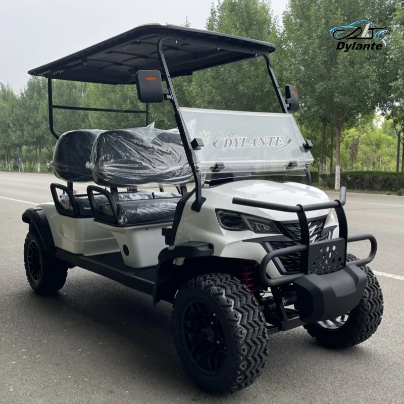 China Export Club Electric Vehicle 2/4/6/8 Seats 48V 60V Off Road Electric Golf Cart Hunting Car PTV Manufacturer