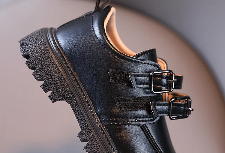 2026 Kinder Herbst Lederschuhe Lässige Schulschuhe für Jungen und Mädchen Einzelschuh Größe 21-30 Kleinkind Schwarz Braun Runde Zehenpartie Freizeitschuhe für Kinder – Detail 12