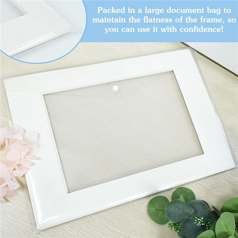 A3 Mount Picture Frame Mounts 50 PCS Picture Photo Mounts Frame Mats White Photo Mounts For Picture Posters Display-AT64