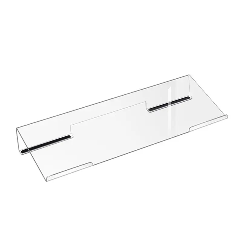 ABDW-Acrylic Keyboard Stand Transparent Ergonomic Tilt Riser For Improved Typing Desk Laptop Keyboard Feet Lifter A
