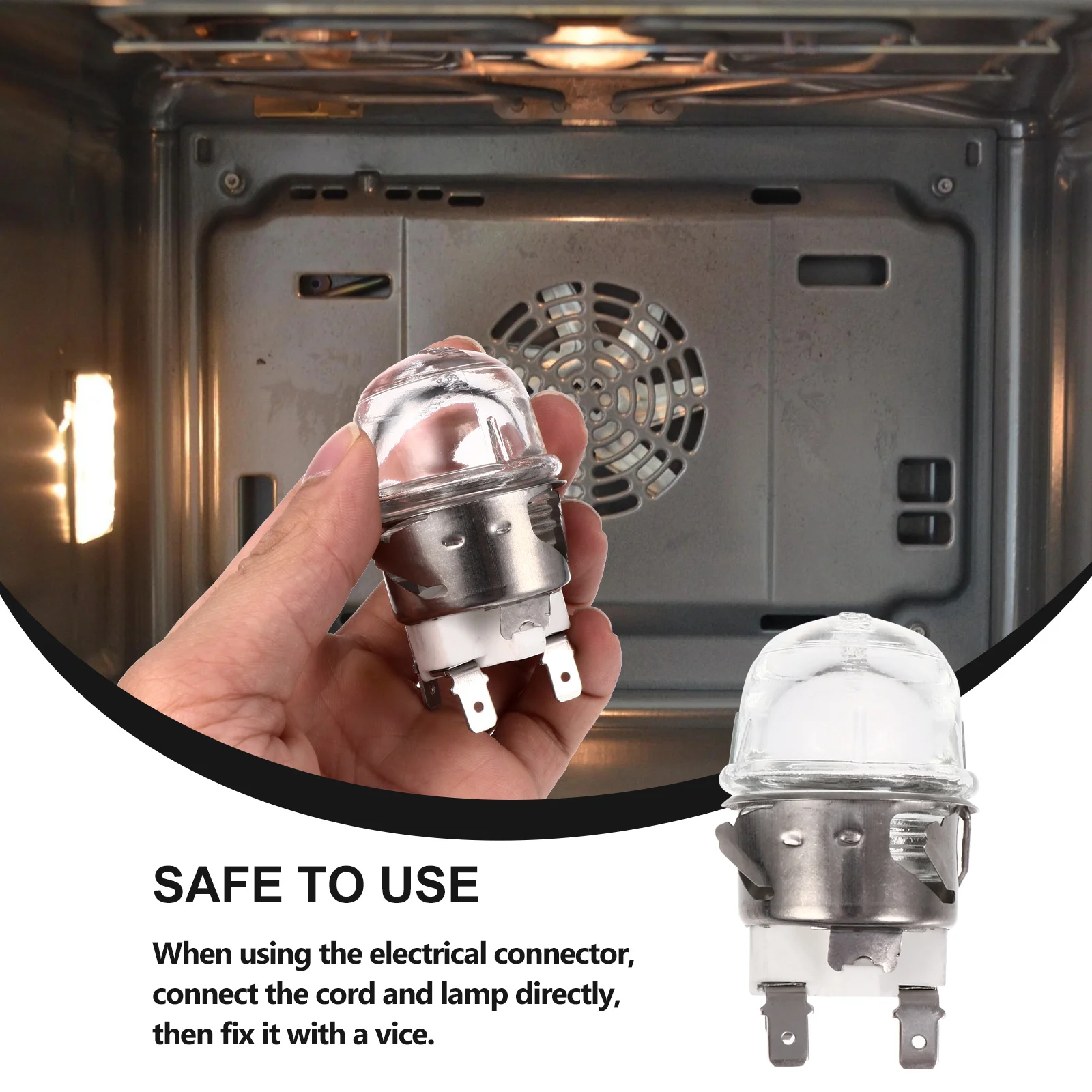 

Oven Lamp Holder G9 Light Socket Sockets Adapter Bulb High Tensile Silica Glass