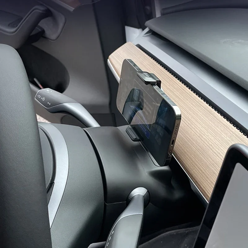 

15 Вт мини беспроводной интеллектуальный кронштейн для зарядки мобильная рамка Antishake автомобильные аксессуары для Tesla Model 3/Y рулевое колесо