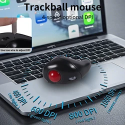 Nuovo Mouse Trackball cablato Mouse Wireless portatile controllato dal pollice Mouse puntatore Laser ad aria portatile per presentazione PPT del Laptop