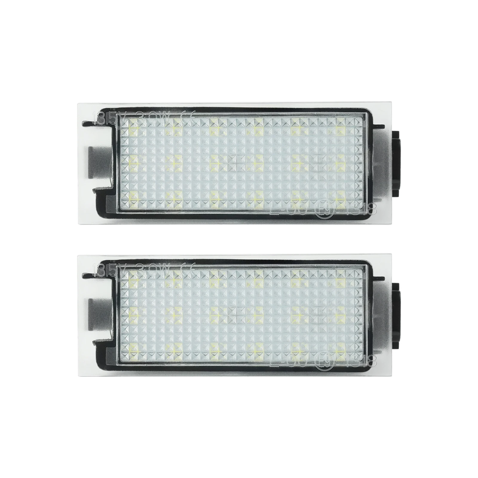 ANGRONG 2X CANBUS License Number Plate LED Light Canbus For Renault Laguna Master Megane Trafic MK3 Twingo Wind Espace Clio