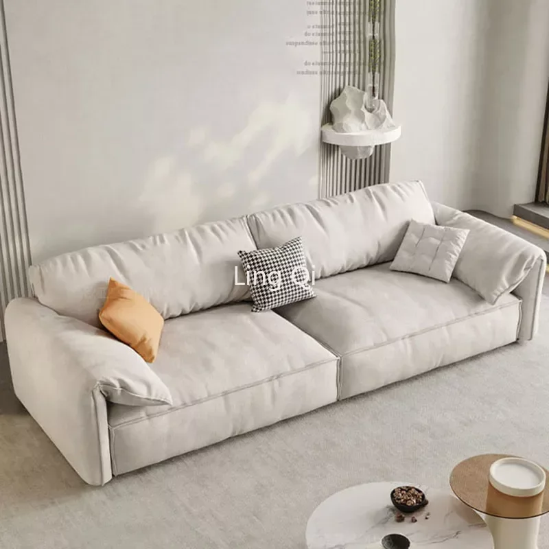 Luxury Longue Sectional Sofa Lazy Chair Recliner 3 Seater Tatami Designer Couch Large Straight Relax Comfort Divano Furniture