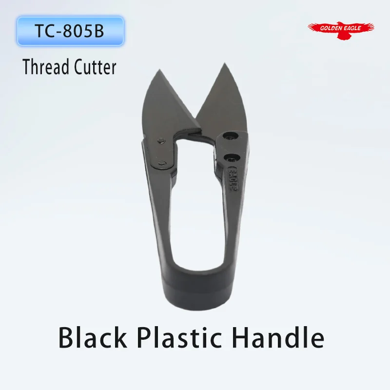 TC-805B Golden Eagle Sewing Scissors Black Plastic Handle Thread Cutter U-shaped Thread Snips Cross-stitch Tool Sewing Machine